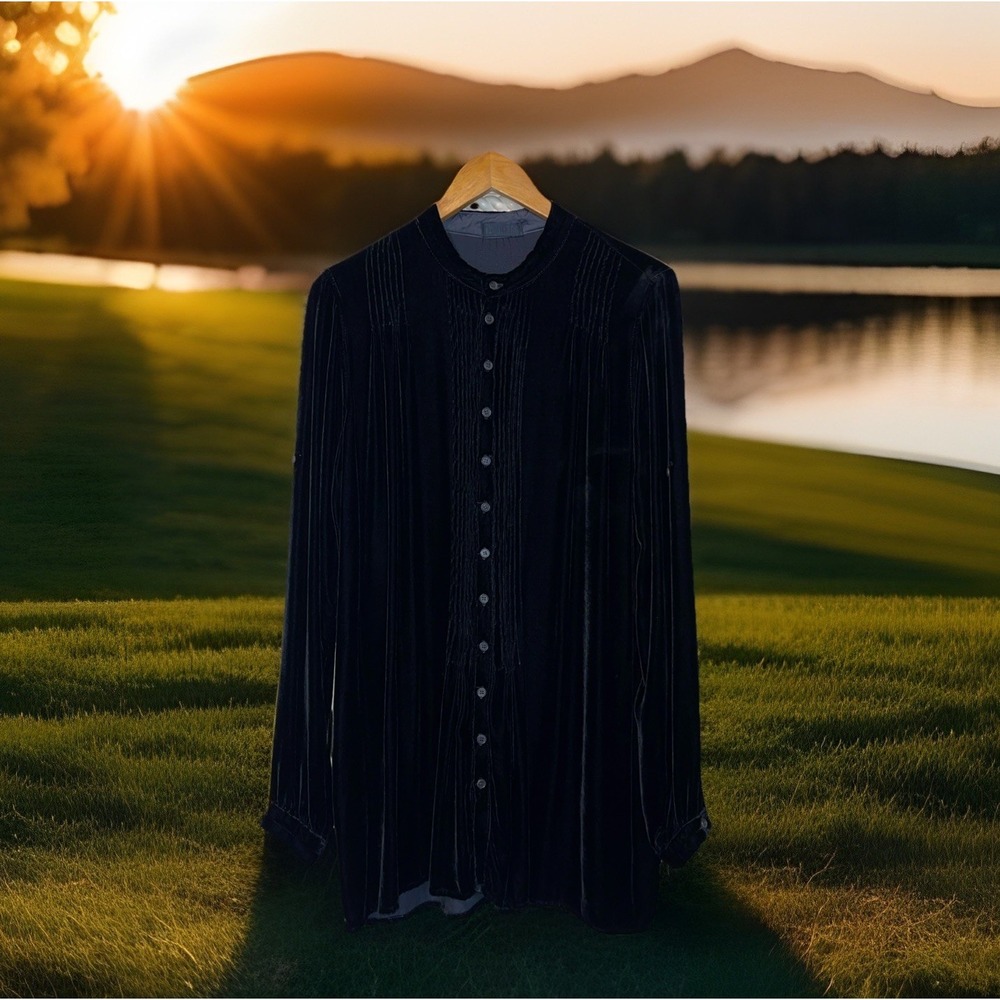 CP Shades Tunic Dress Women S Black Velvet Classy Sophisticated Elegant
